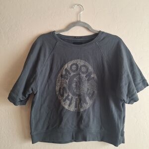 MOTHER Charcoal Graphic Sweatshirt